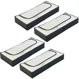 Wenko Unterbettkommode Mod. Deep Black 4er Set