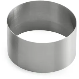 Weis 14148 Dessert/Backringe Durchmesser 8 cm, Höhe: 4,5 cm, Edelstahl, Silber