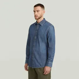 G-Star Clean Slim Hemd - Mittelblau - Herren - XXL