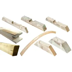 Leimholzbogen für Pergola - Holzbogen aus Kiefer/Fichte, grün druckimprägniert – Bogen in eleganter Form – Pergolabogen für Holzpergolen