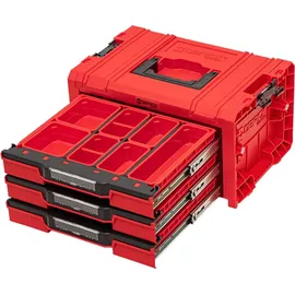 QBRICK Pro Drawer 3 Werkzeugkoffer 13,5 l rot 45 x 31 x 24 cm