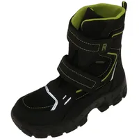 Richter Kinderschuhe Davos Schneestiefel, Black/Lime, 33 EU