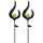 GLOBO Solarleuchte Glas Metall L 16,7 x B 6 x H 90 cm 2er Set bronze