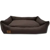 Odolplusz XXL - Hundebett für große Hunde - Hundekissen - Hundesofa mit Wendekissen | Bezug abnehmbar und waschbar [ 100x70cm, Braun ]