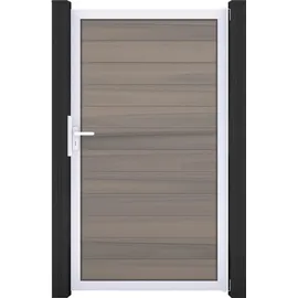 GROJA Gartentor 100 x 180 cm Beige/Braun