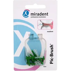 Miradent MIRADENT Interdentalbürste PIC-Brush medium grün 12 Stk 