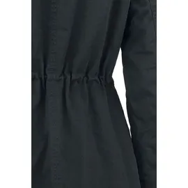 Rock Rebel by EMP Damen schwarze Winterjacke mit Nieten 3XL - schwarz - 3XL