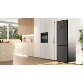 Gorenje NRK620AABXL4 Kühl-Gefrierkombination (336 l, 2017 mm hoch, Black Inox)