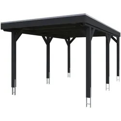 Einzelcarport SKANHOLZ "Grunewald", grau (anthrazit), H: 243cm, Carports