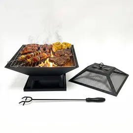 Relaxdays Feuerschale Ø 45 cm Schwarz