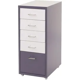 MCW Preston Rollcontainer 69 x 28 x 41 cm dunkelgrau