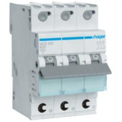 Hager Leitungsschutzschalter MCS 320, 20A, 3-polig - QuickConnect