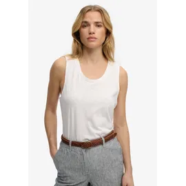 Superdry SCOOP NECK TANK Weiß L