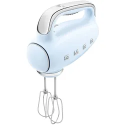 SMEG Handmixer "HMF01PBEU Pastellblau", blau (pastellblau), B:21,9cm H:37,8cm T:22,1cm, Mixer