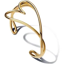 Pandora Damenarmreif mit Herz, Essence-Kollektion, vergoldet - Gold
