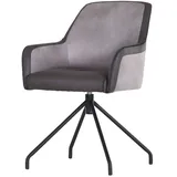 Höffner Drehstuhl ¦ grau ¦ Maße (cm): B: 58 H: 80 T: 62.0