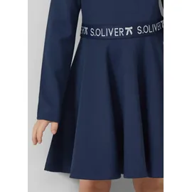 s.Oliver Kurzes Interlock-Kleid mit Logo-Glitzer-Tape - 110