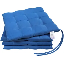 NatureMark Stuhlkissen 40 x 40 cm Blau