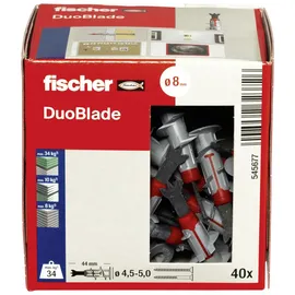Fischer Gipskartondübel DuoBlade 44 mm 40 Stück