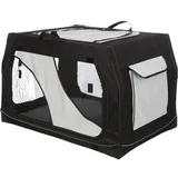 Trixie 39722 Weicher Haustierträger Auto-Haustiertransportbox Hund Frontlader Schwarz Grau Einfarbig