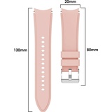 König Design Sport Ersatz Armband für Samsung Galaxy Watch 4 Classic 42 mm Silikon Band Loop, Uhrenarmband, Rosa