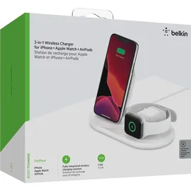 Belkin BoostCharge 3-in-1 Wireless Charger for Apple Devices weiß (WIZ001vfWH)