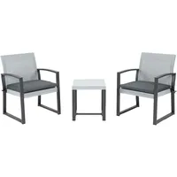 Outsunny Polyrattan Bistroset 3-tlg.