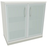 FM Helmets fm Aktenschrank Sidney, 4260672331727 weiß, Acrylglas satiniert 1 Fachboden 80,0 x 44,2 x 78,1 cm