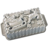 Nordic Ware Backform Santa’s Sleigh Loaf Pan Aluminium Grau, 26,1cm x 14,5cm, NW 90848