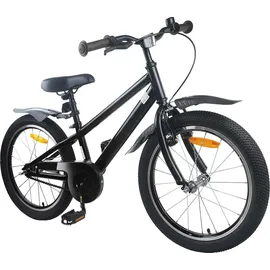 vidaXL Kinderfahrrad 18 Zoll schwarz