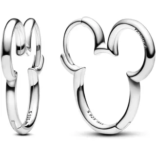 Pandora Disney Micky Maus Silhouette Ohrringe aus Sterling Silber,