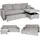 MCW L17 Ecksofa mit Bettkasten MCW-L17, Couch Sofa L-Form, Liegefläche Nosagfederung 228cm ~ grau