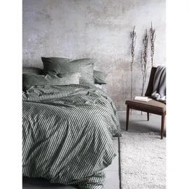 IRISETTE Mink 8872 Gestreift Grün 155 x 220 cm + 80 x 80 cm