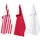 Homescapes Geschirrtücher Polka Dots 3er-Set, 100% Baumwolle