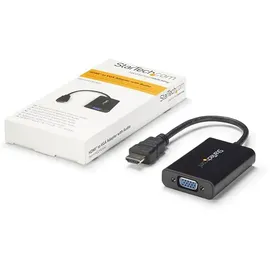 Startech HDMI auf VGA Video Konverter mit Audio 1920 x 1080 Schwarz