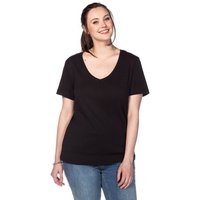 Sheego Damen Große Größen T-Shirt aus fein Gerippter Qualität