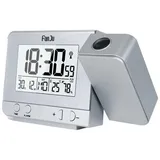 REDOM Projektionswecker Digital Wecker Uhr Digitalwecker Projektion LED Alarm Projektionsuhr Außensensor 120 ° Dual-Alarm Temperatur Zeit 12/24H Snooze ohne Akku silberfarben