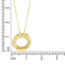 Diamonds by Ellen K. Kette mit Anhänger Gold 375 zweifarbig