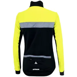Airtracks Herren Thermo Fahrradjacke Pro Team Schwarz neon S