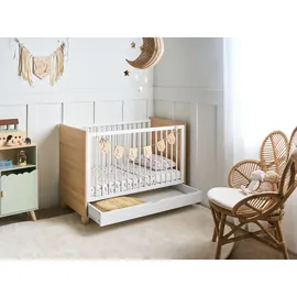 Beliani Babybett mit Schublade Gunnar 60 x 120 cm