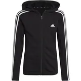 Adidas Essentials 3-Streifen Full-Zip Kapuzenjacke Black / White 170