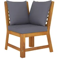 vidaXL Modular-Ecksofa braun/dunkelgrau