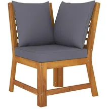 vidaXL Modular-Ecksofa braun/dunkelgrau