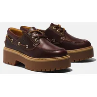Timberland Stone STREET BOAT Shoe rootbeer 9.5 Wide Fit
