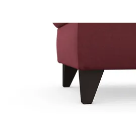 sit&more Stauraumhocker Mellum 58 x 48 x 58 cm Polyester Rot