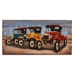 Garden Pleasure Wandbild 3D Oldtimer, Metall