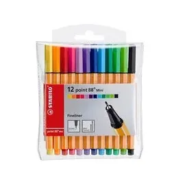 Stabilo Point 88 Mini Fineliner farbsortiert 0,4 mm, 12 St.
