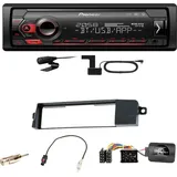Pioneer MVH-S420DAB Bluetooth DAB+ AUX WAV Autoradio Einbauset für BMW 3er E46