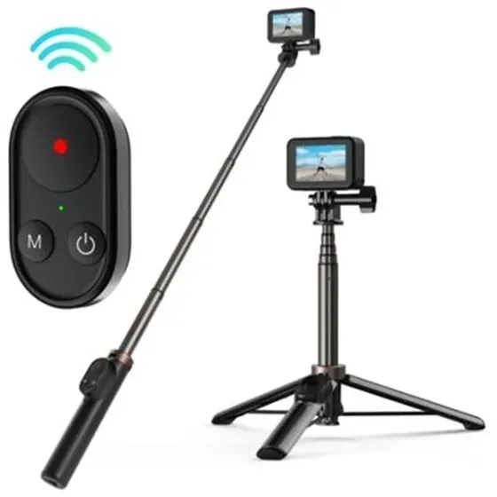 Selfie stick Telesin for smartphones and sport cameras with BT remote controller (TE-RCSS-001)