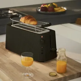 Alessi MDL15 B Plissé Langer Doppelfach-Toaster,